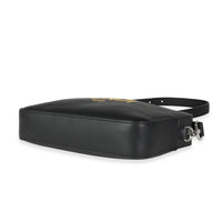 Black Calfskin & Sunflower Logo Mini Camera Bag