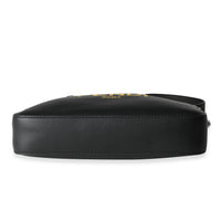 Black Calfskin & Sunflower Logo Mini Camera Bag