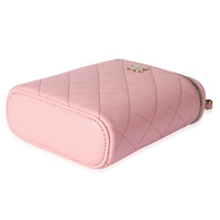 Sakura Pink Caviar Vertical Vanity Bag With Chain