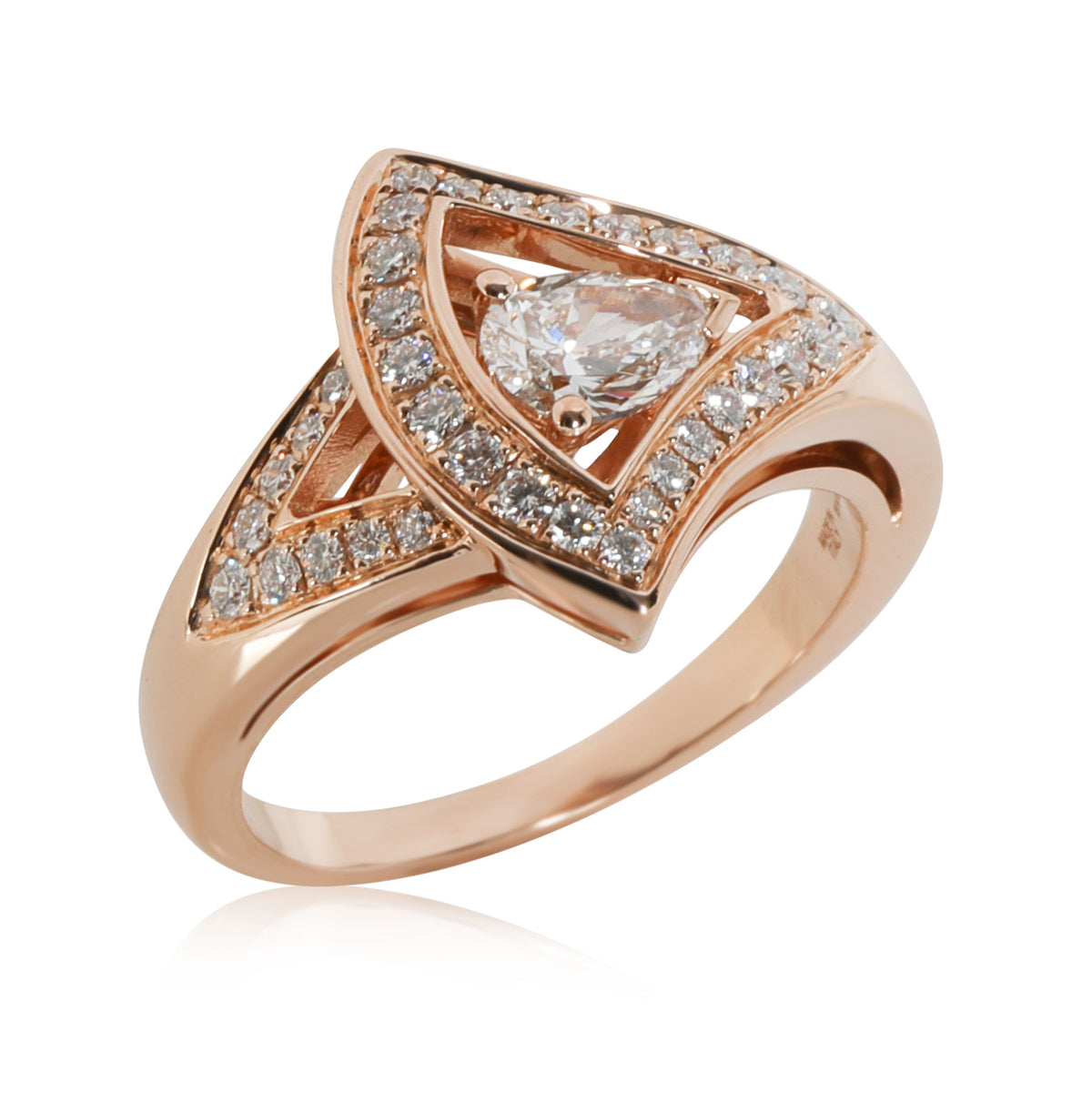 Bvlgari Diva's Dream Diamond Ring in 18k Rose Gold 0.67 CTW