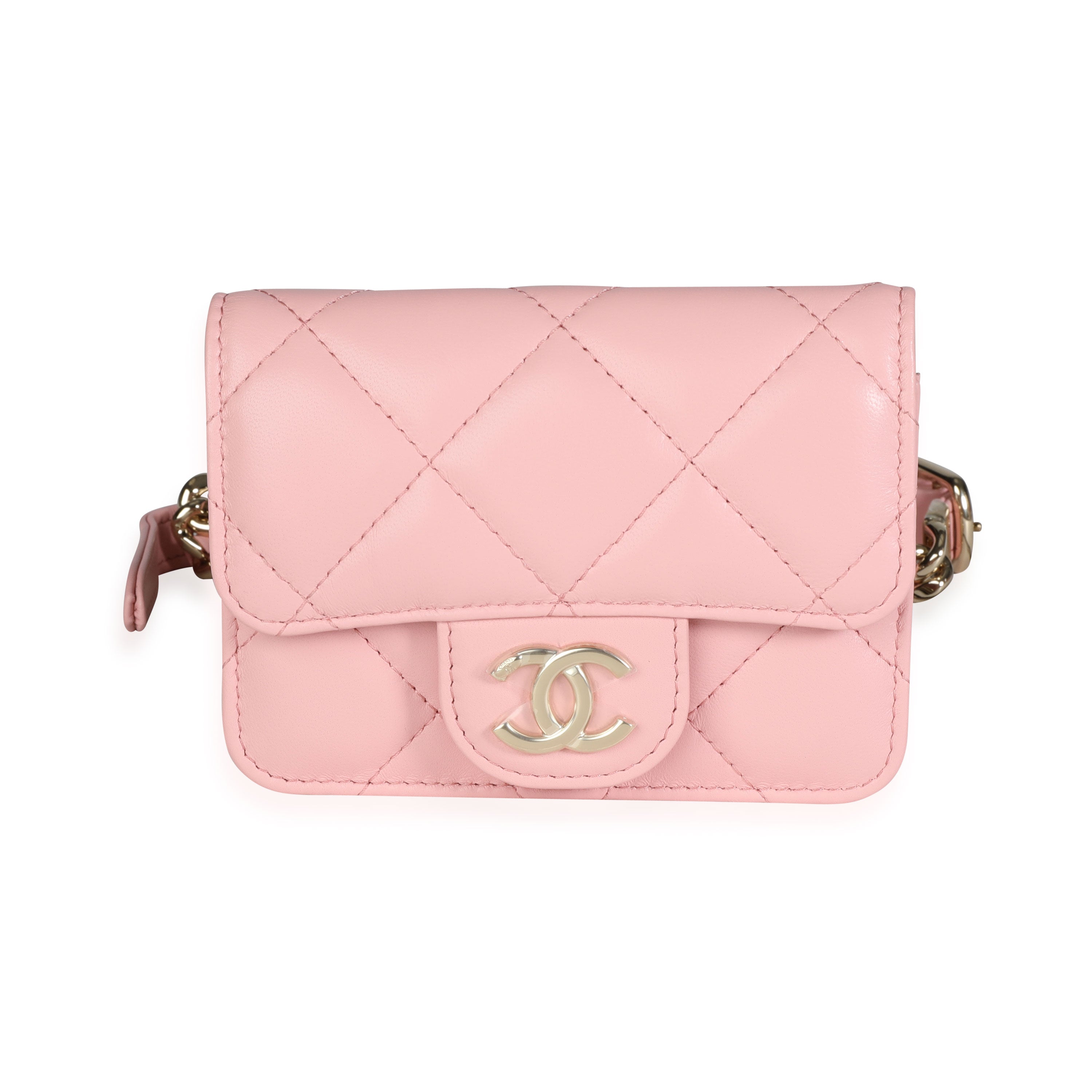 Chanel pink waist bag online