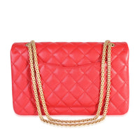 Red Quilted Reissue 2.55 227 Double Flap Bag