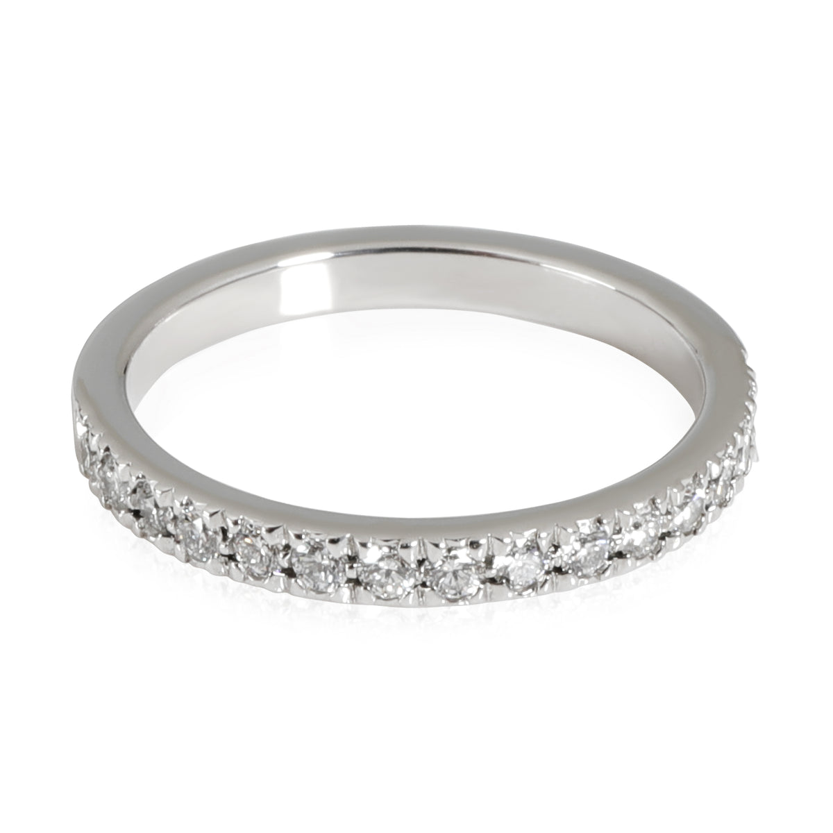 Novo Half-Eternity Diamond Wedding Band in Platinum 0.18 CTW