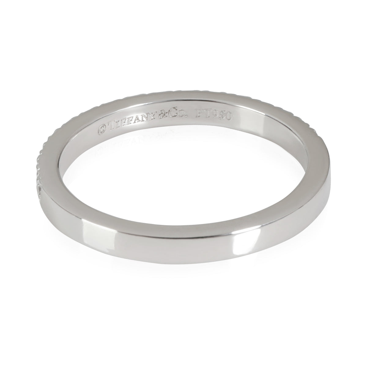 Novo Half-Eternity Diamond Wedding Band in Platinum 0.18 CTW