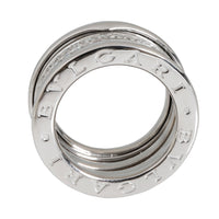 BVLGARI B.zero1 Three Band Diamond Ring in 18k White Gold 0.89 CTW bv