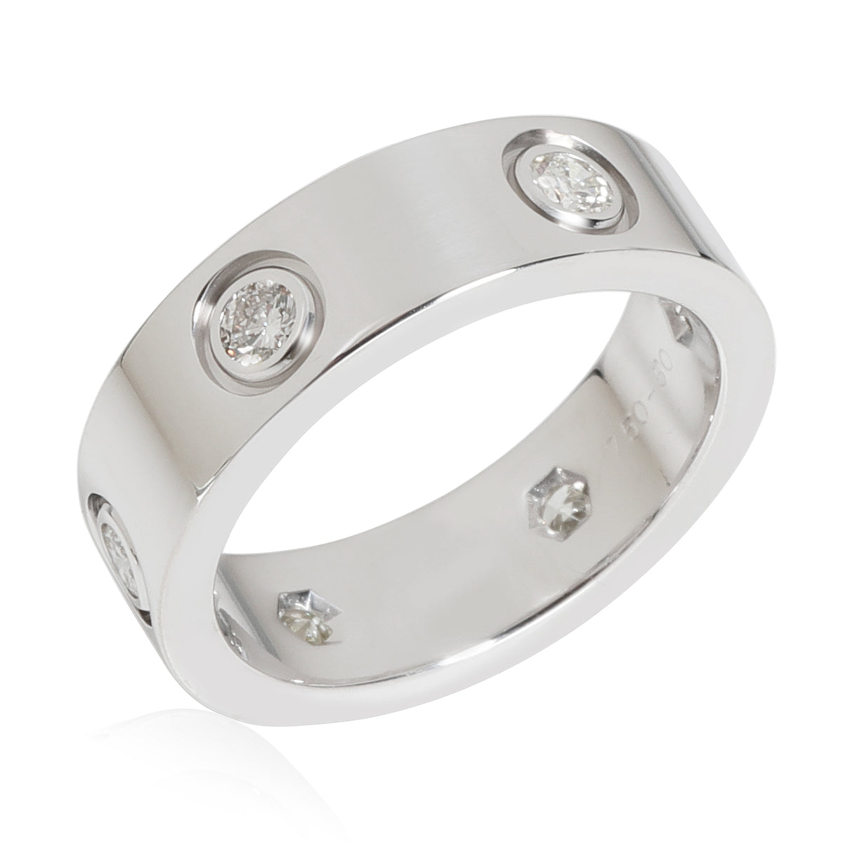 Love Ring, 6 Diamonds (White Gold)