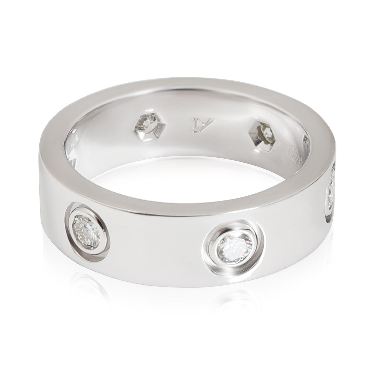 Love Ring, 6 Diamonds (White Gold)