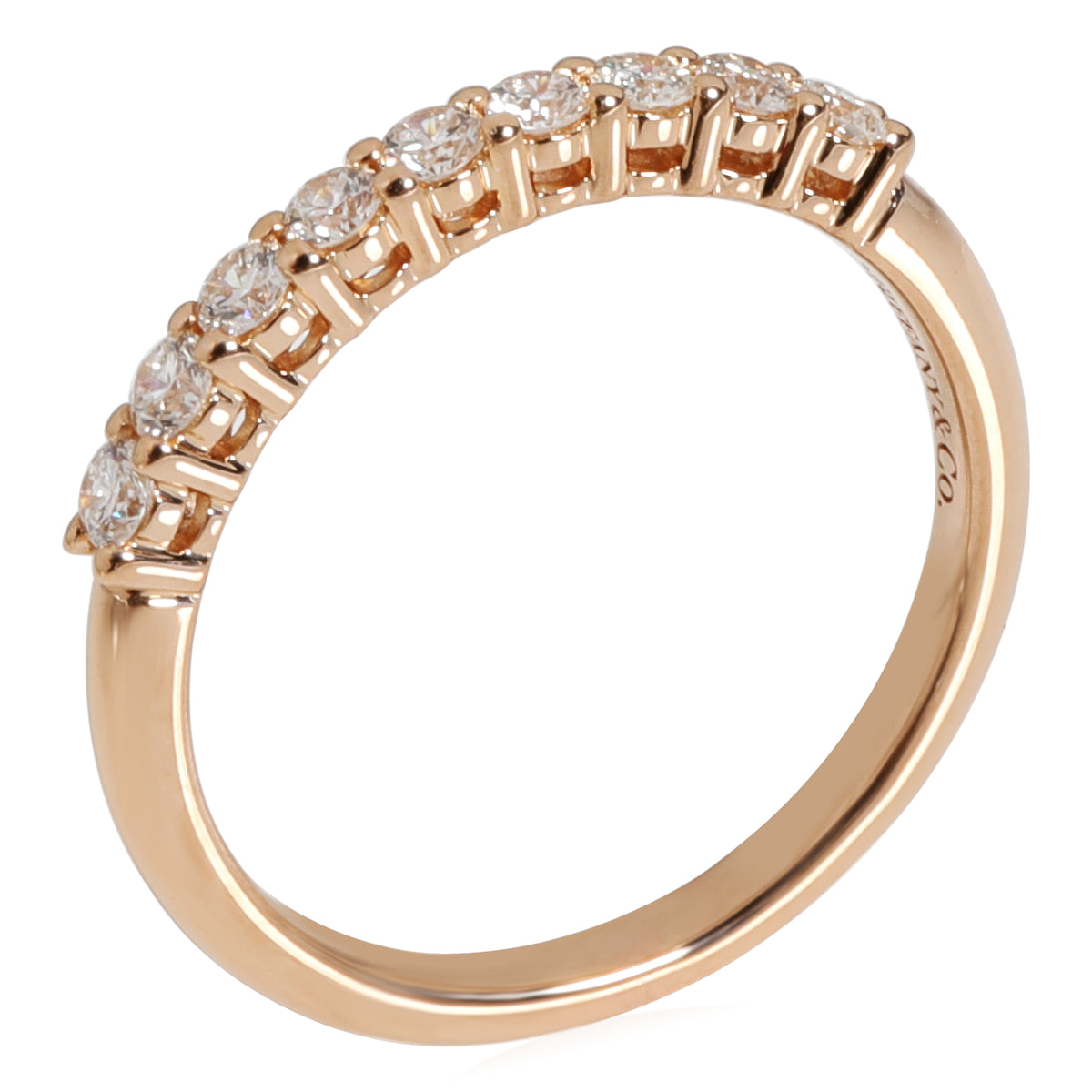 Tiffany Forever Diamond Wedding Band in 18k Rose Gold 0.27 CTW