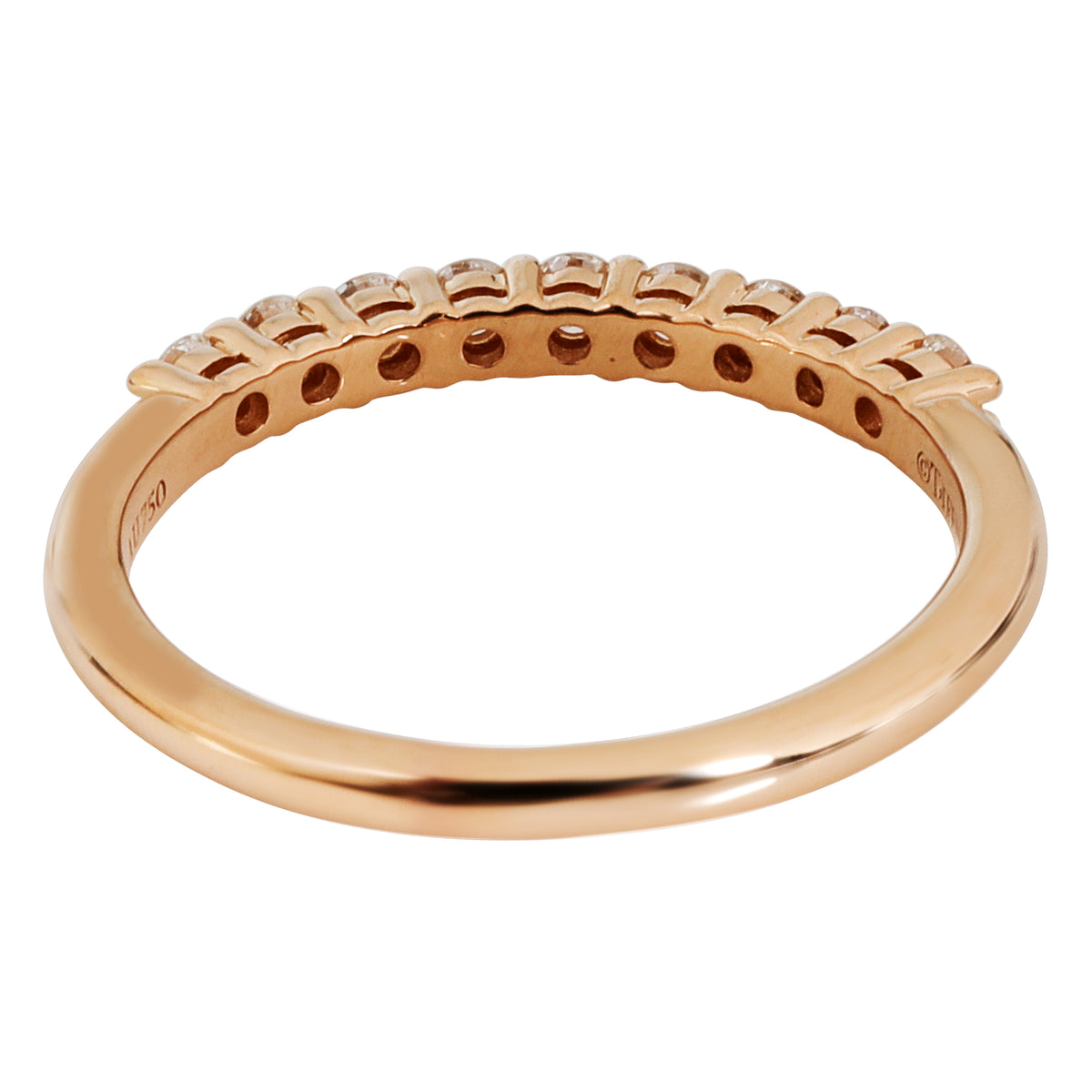 Tiffany Forever Diamond Wedding Band in 18k Rose Gold 0.27 CTW