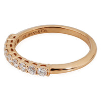 Tiffany Forever Diamond Wedding Band in 18k Rose Gold 0.27 CTW