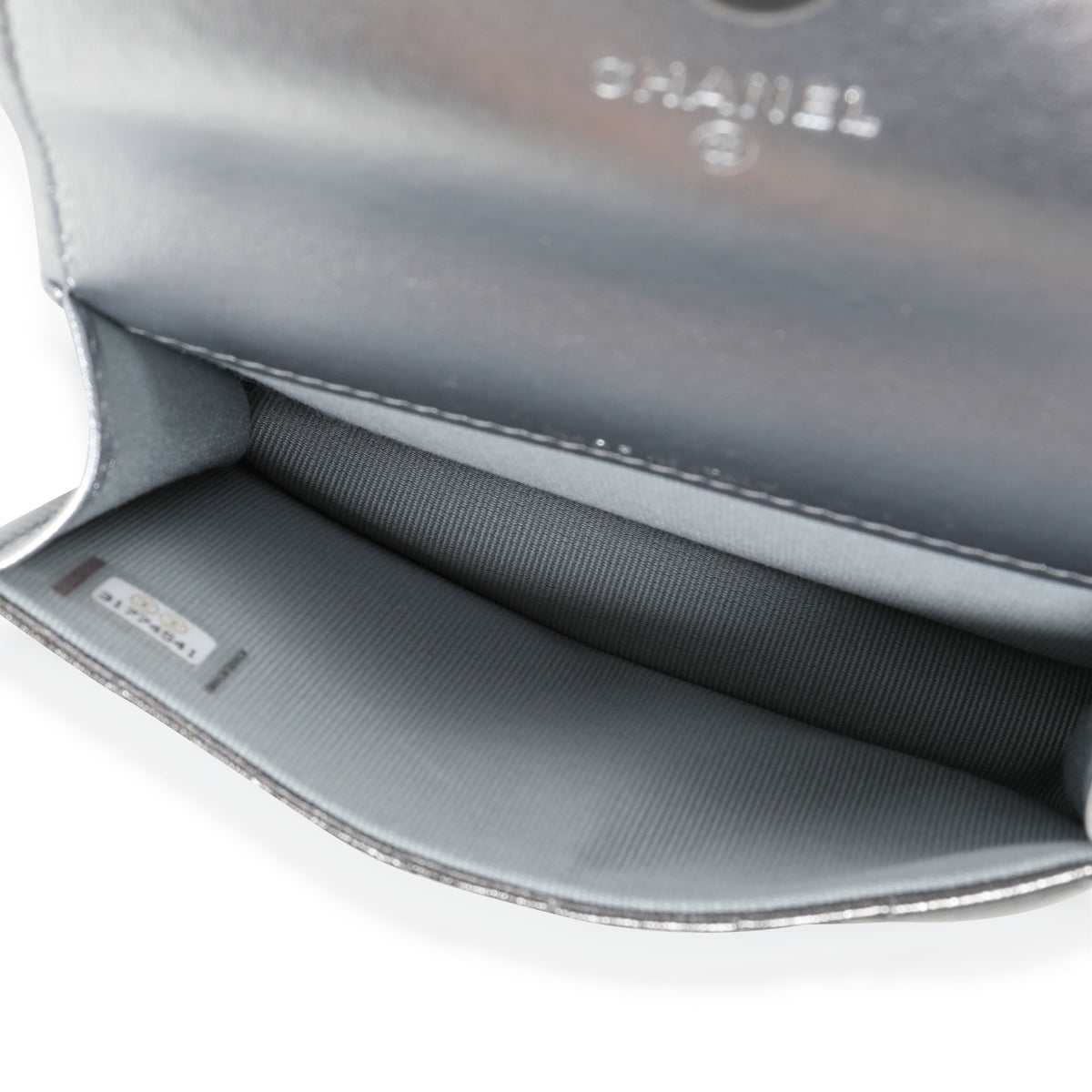 Chanel Silver Metallic Quilted Lambskin Coco Punk Belt Bag Handbag av