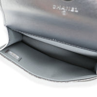 Chanel Silver Metallic Quilted Lambskin Coco Punk Belt Bag Handbag av