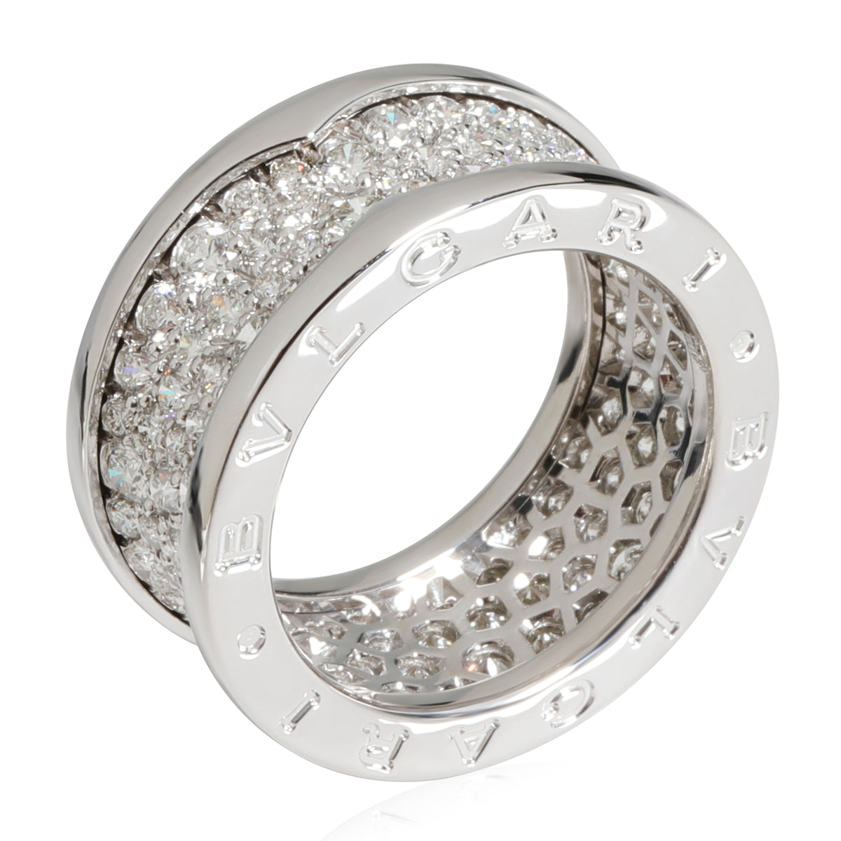 B.zero1 Pave Diamond  Ring in 18k White Gold 2.24 CTW