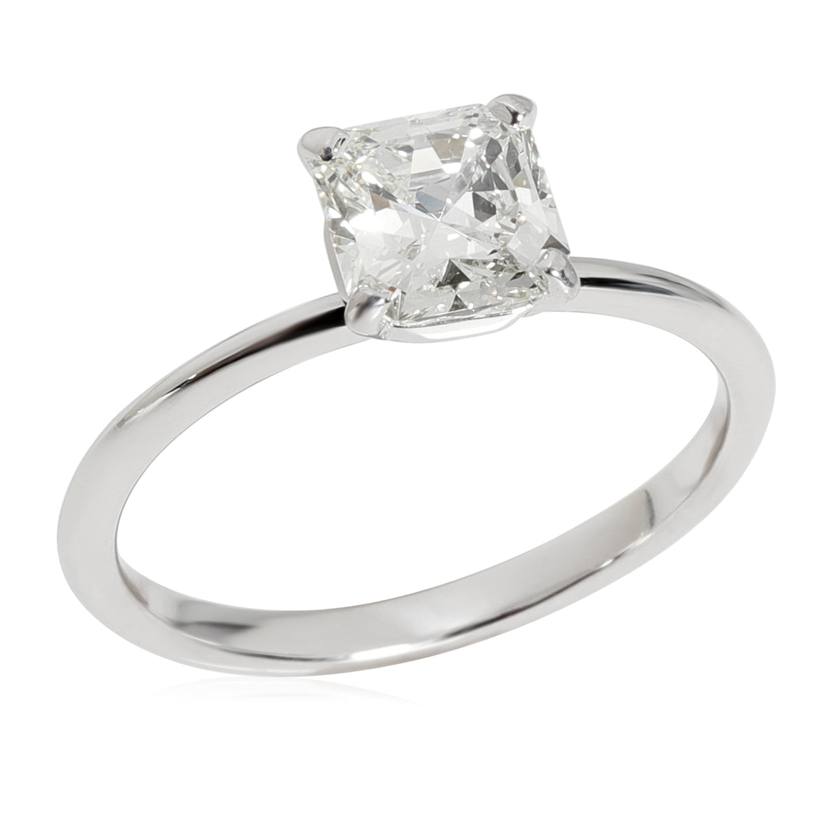 1.01 ct Cut Cornered Square Mixed Cut Diamond True Engagement Ring