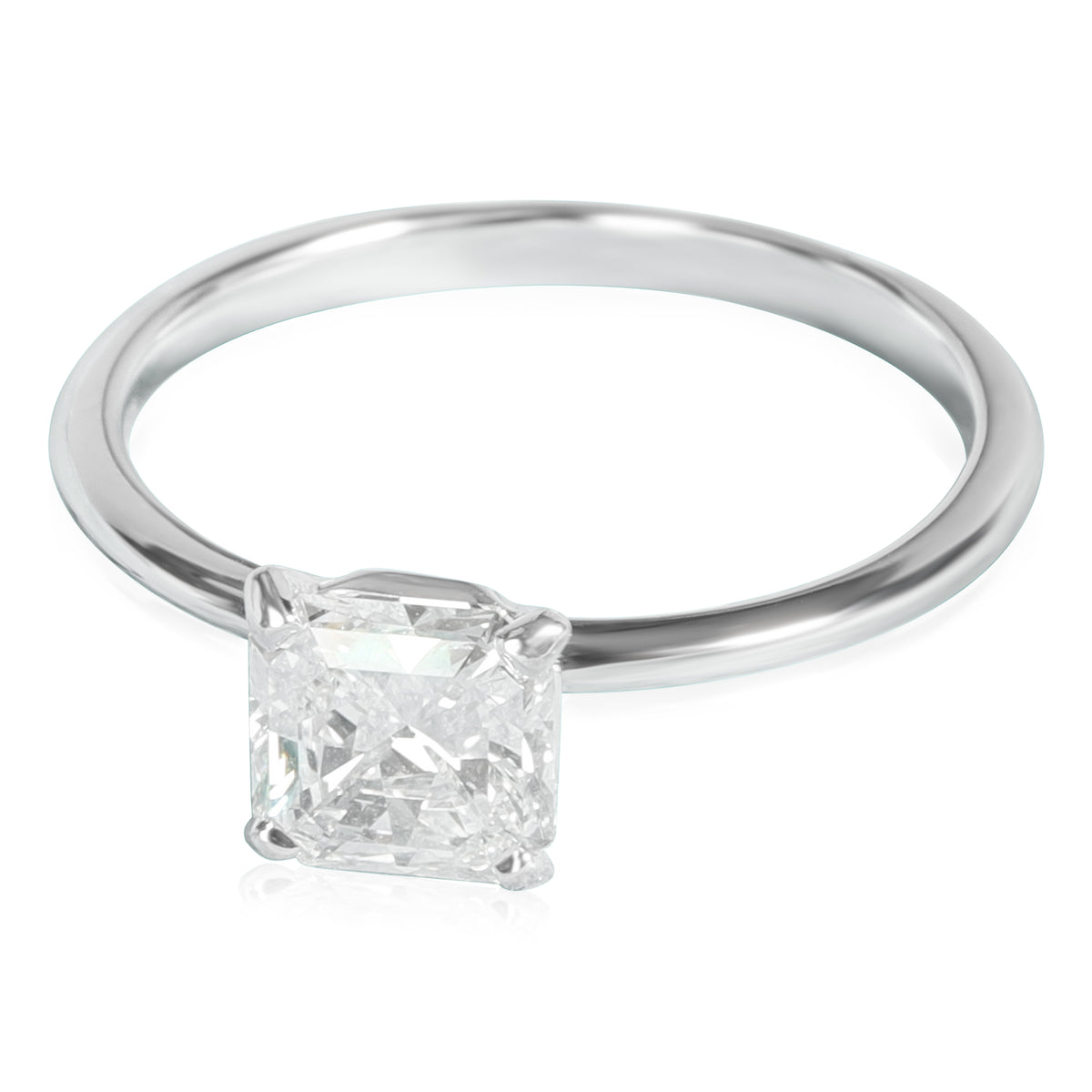 1.01 ct Cut Cornered Square Mixed Cut Diamond True Engagement Ring