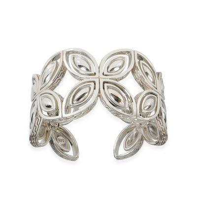 Kawung Flower Cuff in  Sterling Silver