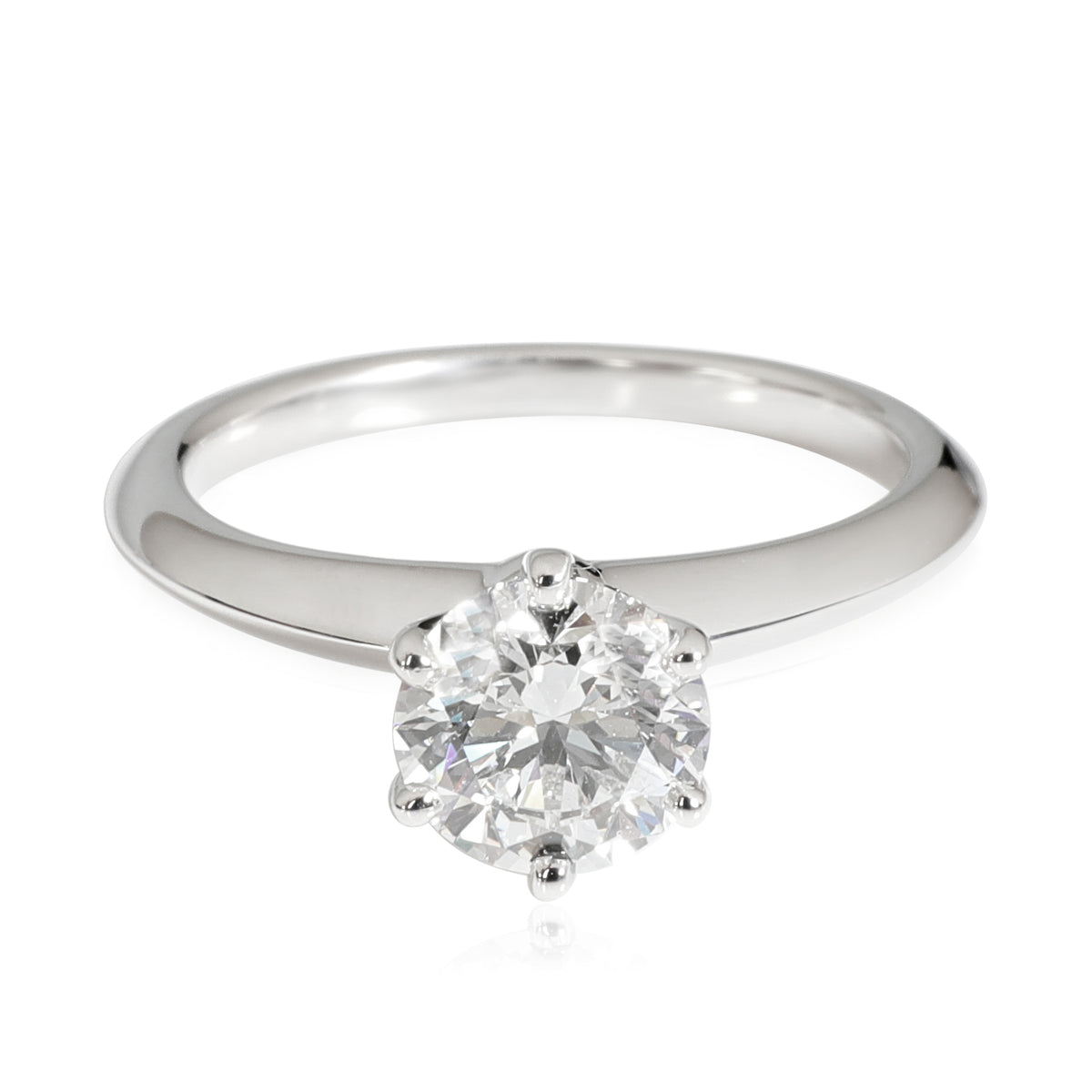 Diamond Engagement Ring in Platinum F VS1 1.06 CTW