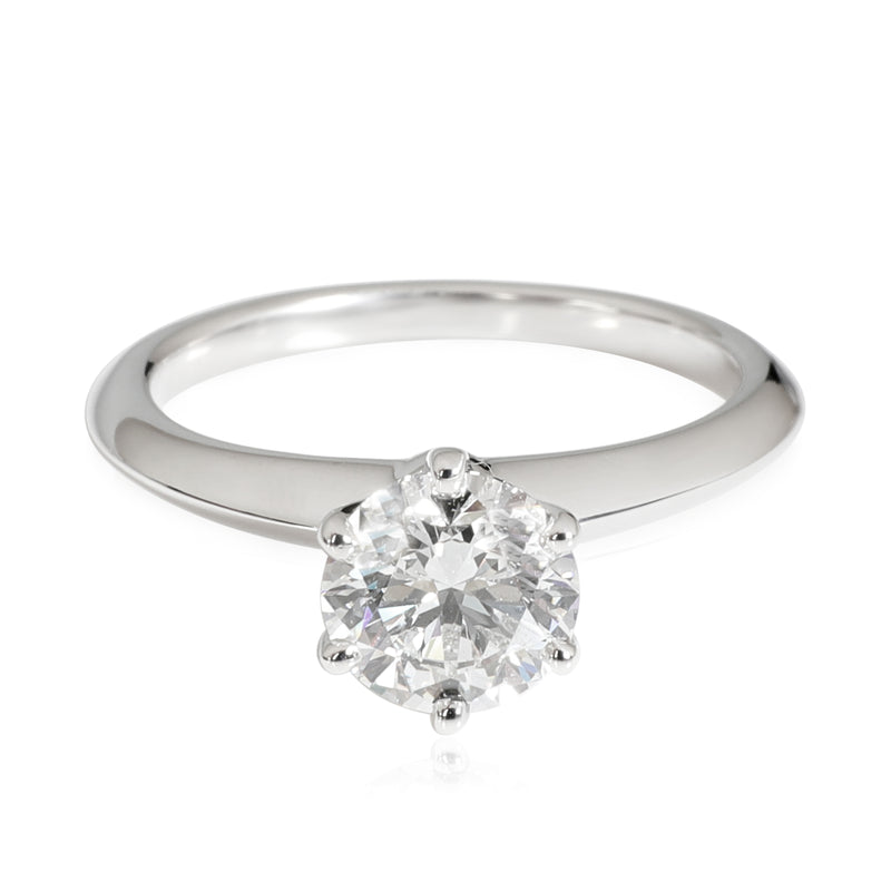 Diamond Engagement Ring in Platinum F VS1 1.06 CTW