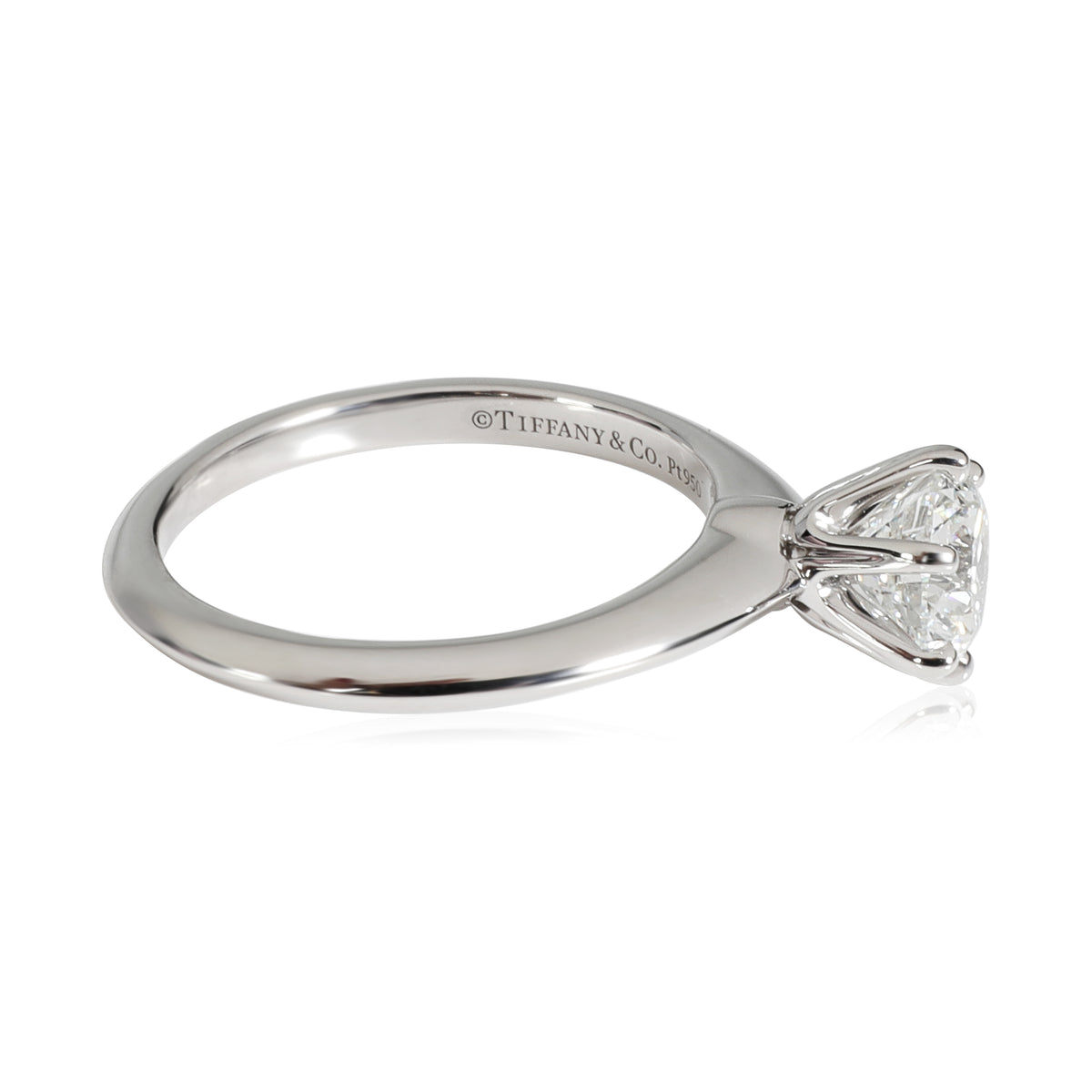 Diamond Engagement Ring in Platinum F VS1 1.06 CTW