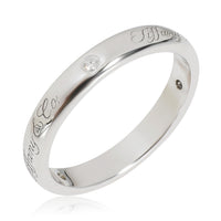 Notes 3 mm  Diamond Band in Platinum 0.07 CTW