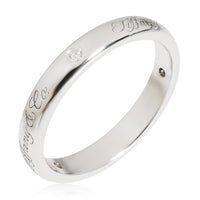 Notes 3 mm  Diamond Band in Platinum 0.07 CTW