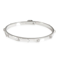 Running G Diamond Slim Bangle in 18 White Gold 0.41 CTW