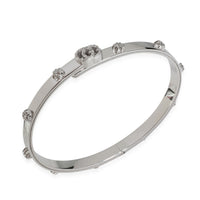 Running G Diamond Slim Bangle in 18 White Gold 0.41 CTW