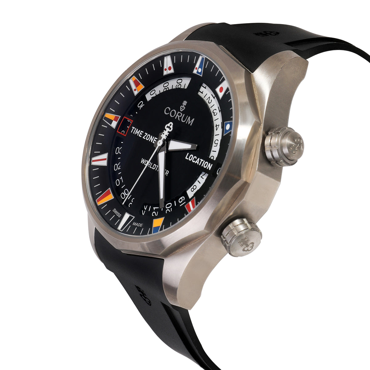 Admiral's Cup Worldtimer 637.101.04/F371 Men's Watch in  Titanium