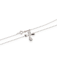 Elsa Peretti Cross Pendant on a Chain, Platinum