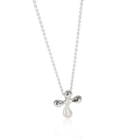 Elsa Peretti Cross Pendant on a Chain, Platinum