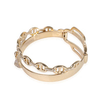 Hermès Double Tour Collier De Chien Diamond Bracelet in 18k Yellow Gold 0.79 Ctw sv
