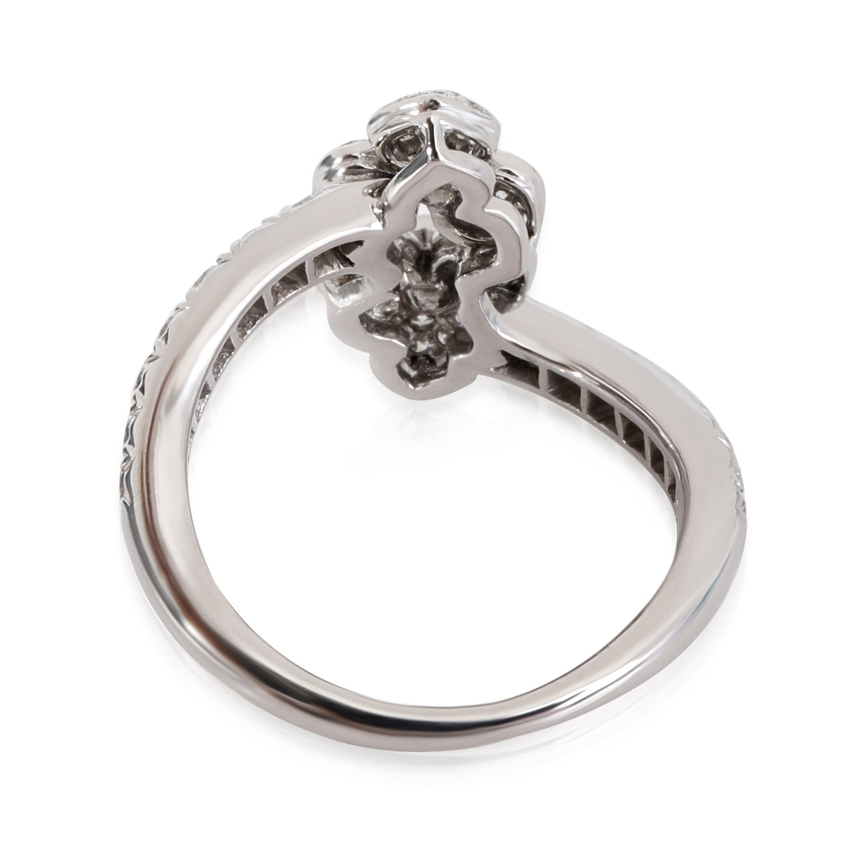 Tiffany & Co. Petal Bypass Diamond Ring in 950 Platinum 0.65 CTW