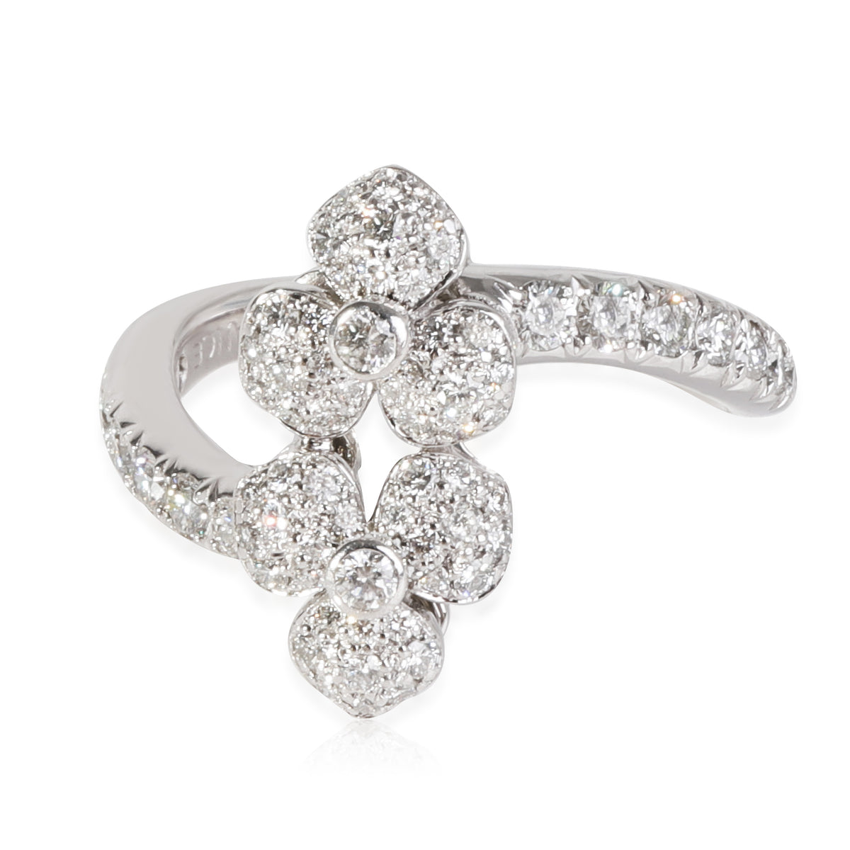 Tiffany & Co. Petal Bypass Diamond Ring in 950 Platinum 0.65 CTW