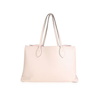 Greige Grained Calf Leather Lockme Shopper