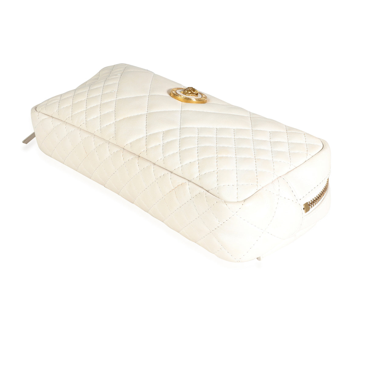 White Quilted Nappa Leather Vanitas Belt Bag