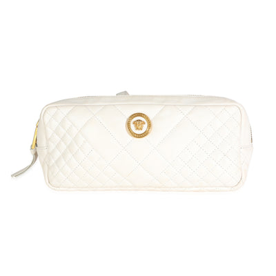 White Quilted Nappa Leather Vanitas Belt Bag