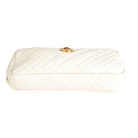 White Quilted Nappa Leather Vanitas Belt Bag