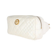 White Quilted Nappa Leather Vanitas Belt Bag