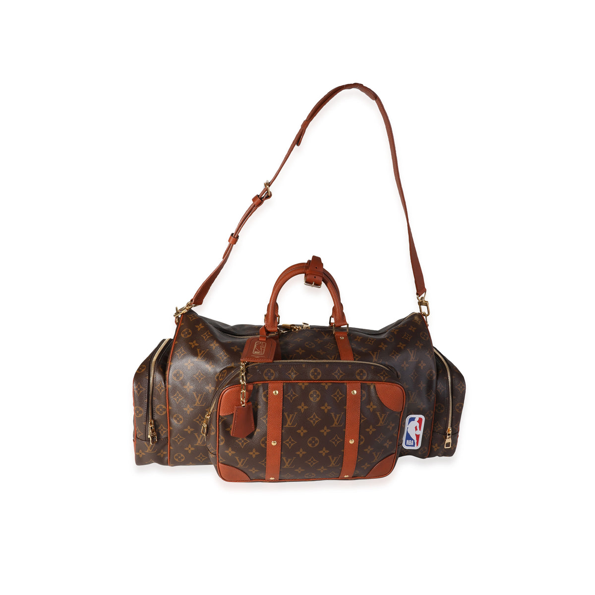 Louis Vuitton x NBA Monogram Canvas Trio Pocket Keepall Handbag bv