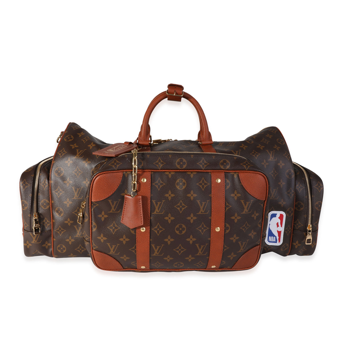 Louis Vuitton x NBA Monogram Canvas Trio Pocket Keepall Handbag fv