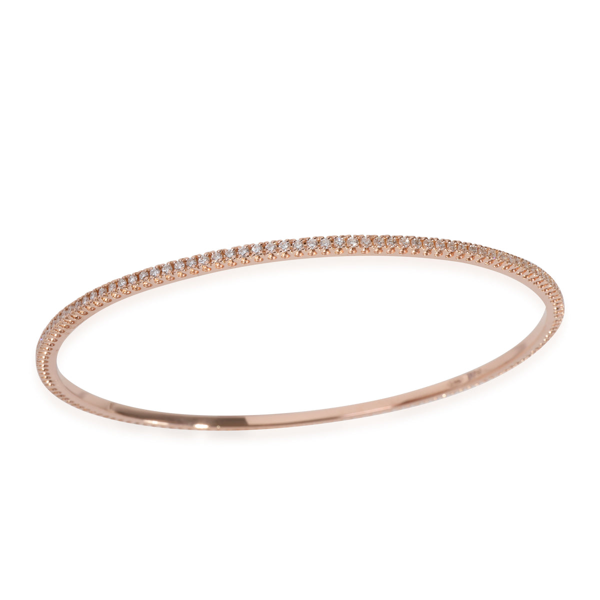 Diamond Bangle in 18k Rose Gold 1 CTW