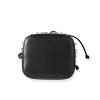 Fendi Black Leather Studded Bow Mon Tresor Bucket Bag Handbag stamp