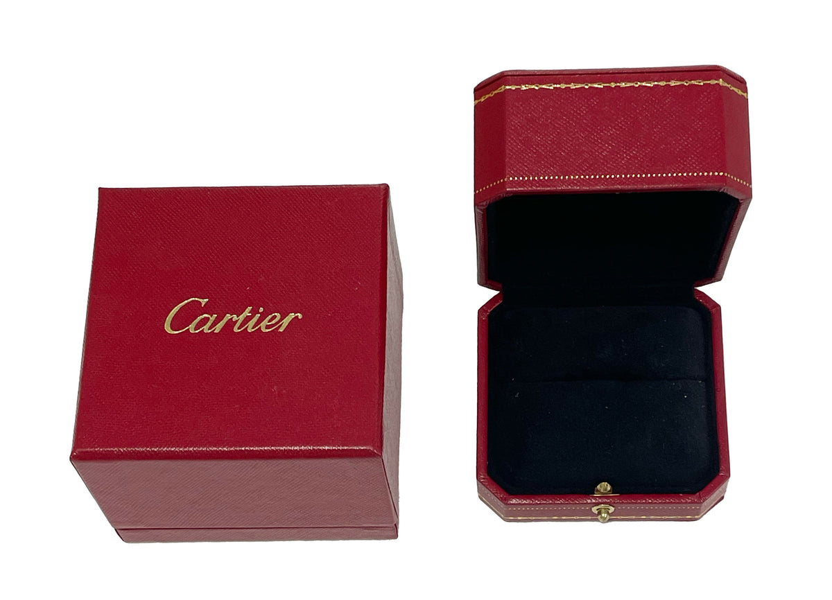 C De Cartier 6.5 mm Wide Diamond  Ring in 18k White Gold 0.1 CTW