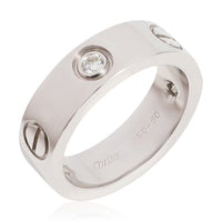 Love Ring, 3 Diamonds (White Gold)