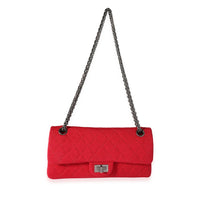 Red Jersey East West Reissue Double Flap Bag