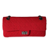 Red Jersey East West Reissue Double Flap Bag