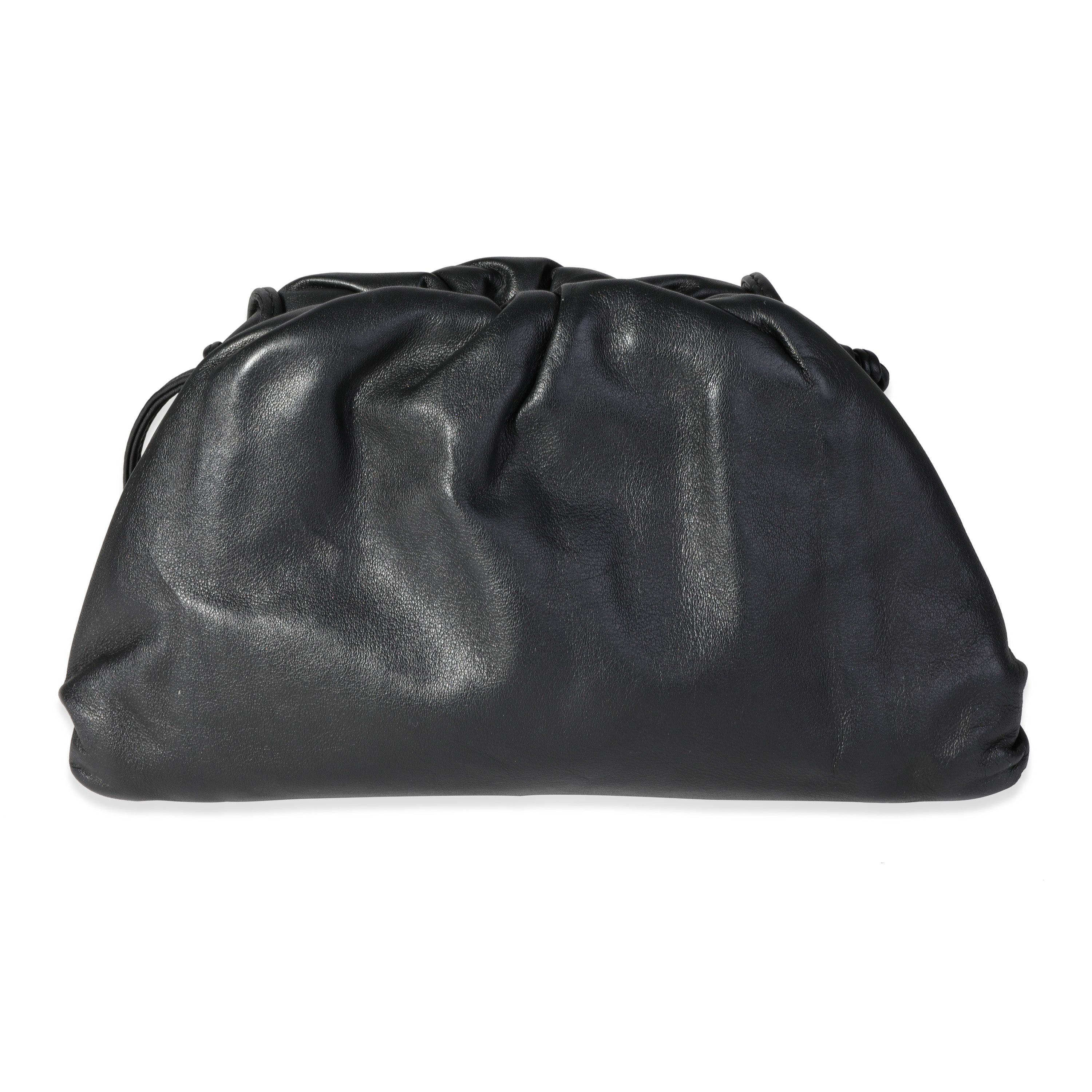 BOTTEGA VENETA /ミニザポーチ/ブラック Bottega Veneta Black Calfskin Mini Pouch Bag | myGemma | Item #118346