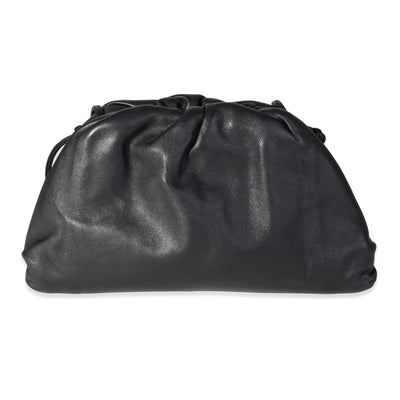 Black Calfskin Mini Pouch Bag