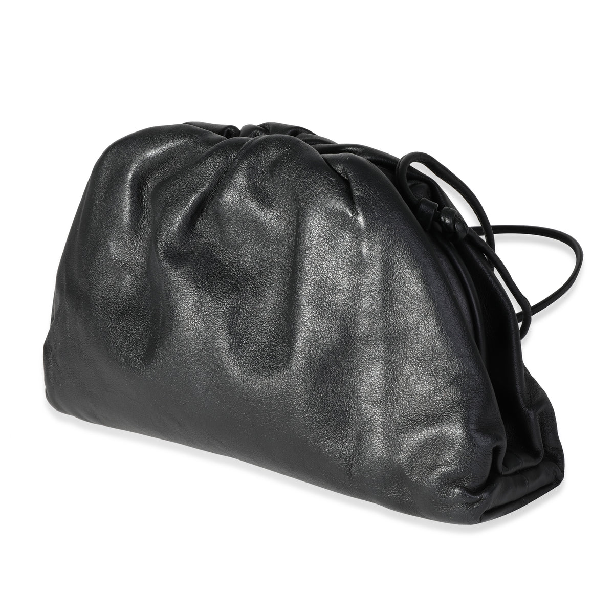 Black Calfskin Mini Pouch Bag