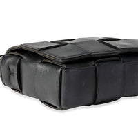 Black Intrecciato Calfskin Cassette Bag